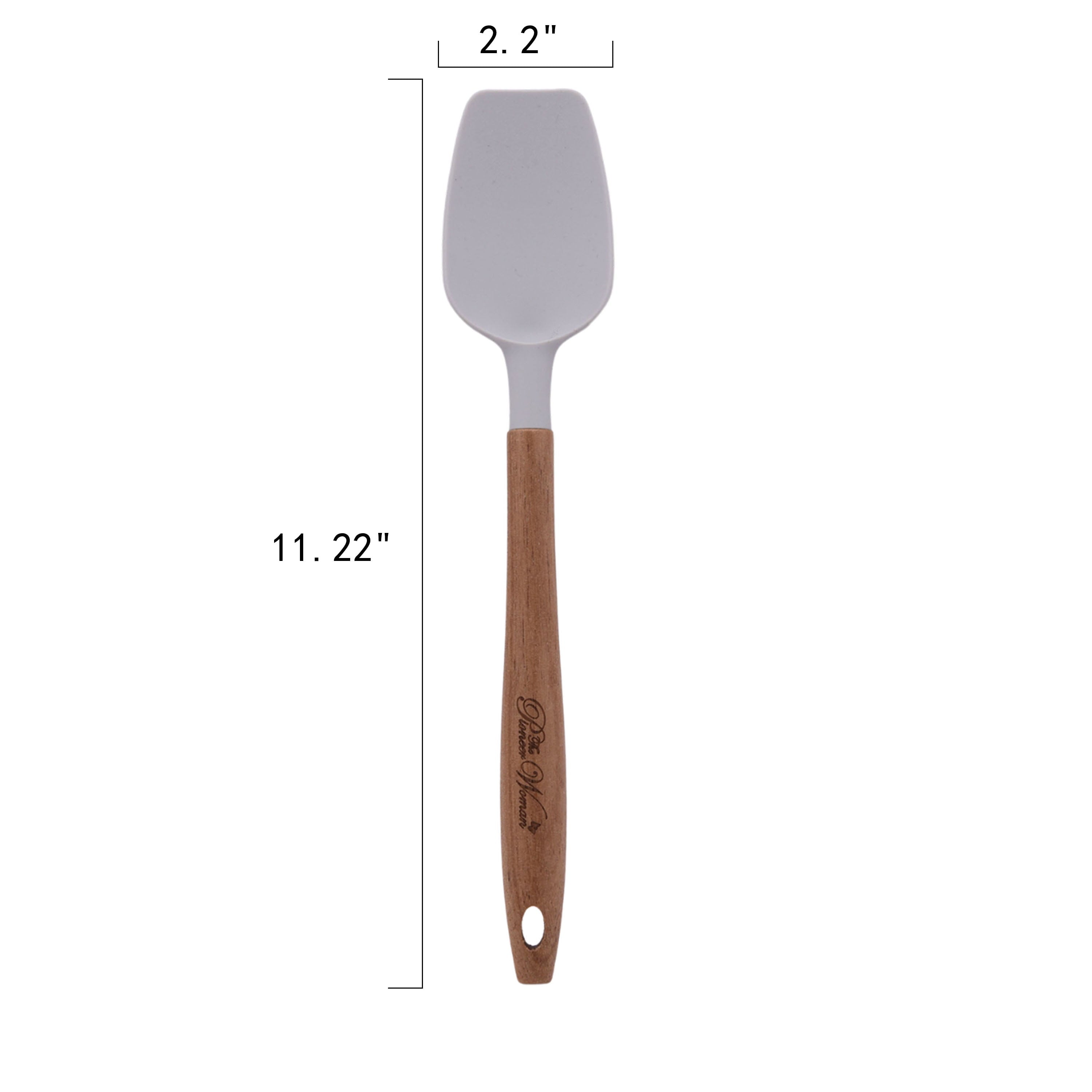 10-Piece Silicone and Acacia Wood Handle Cooking Utensils Set, Blue