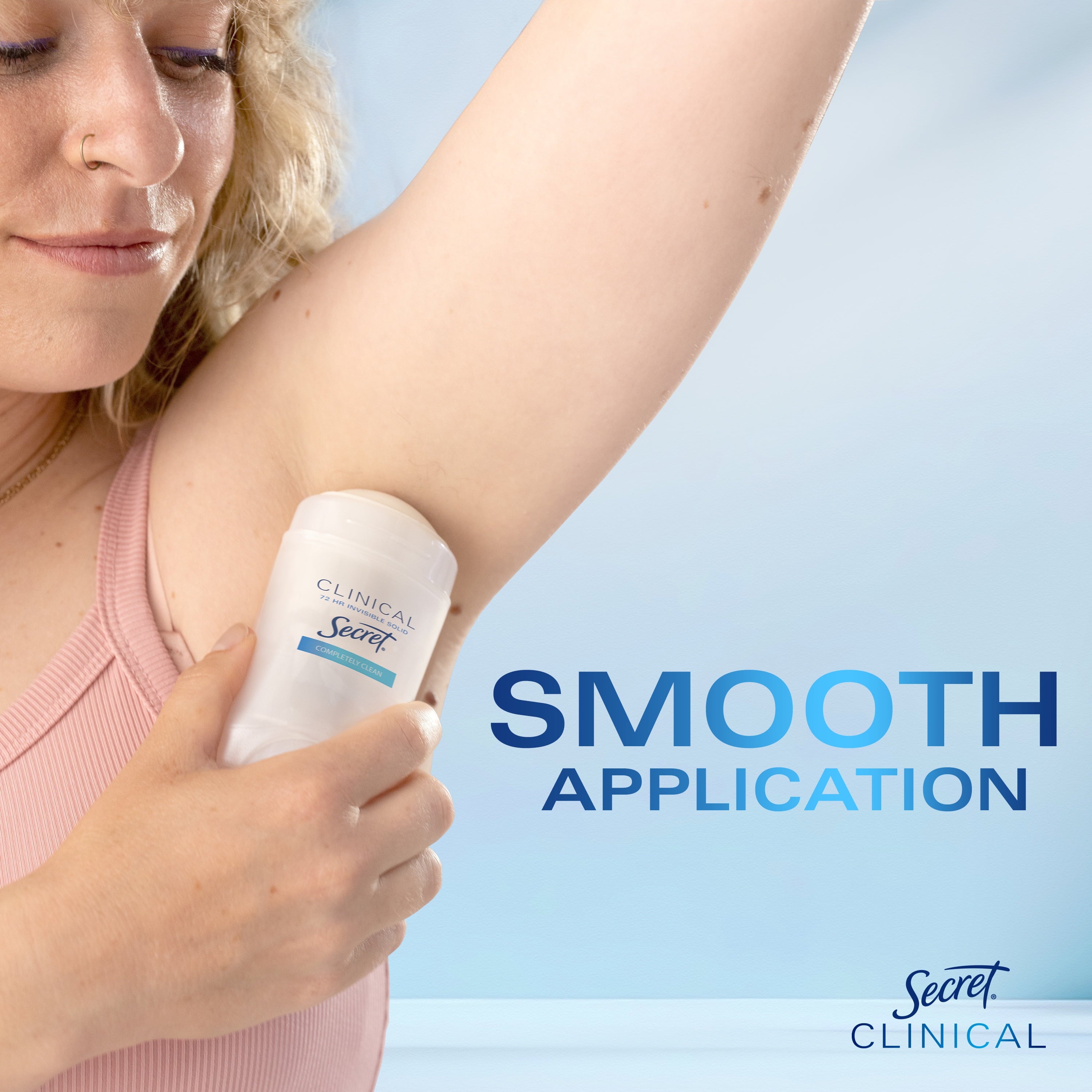 Clinical Strength Invisible Solid Antiperspirant and Deodorant for Women, Completely Clean, 0.5 oz