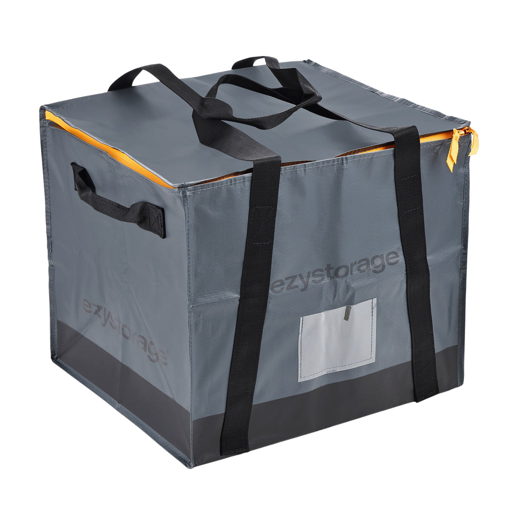 22.1 Gallon, Large, Heavy-Duty Collapsible Utility Storage Bag with Zipper and Reinforced Handles