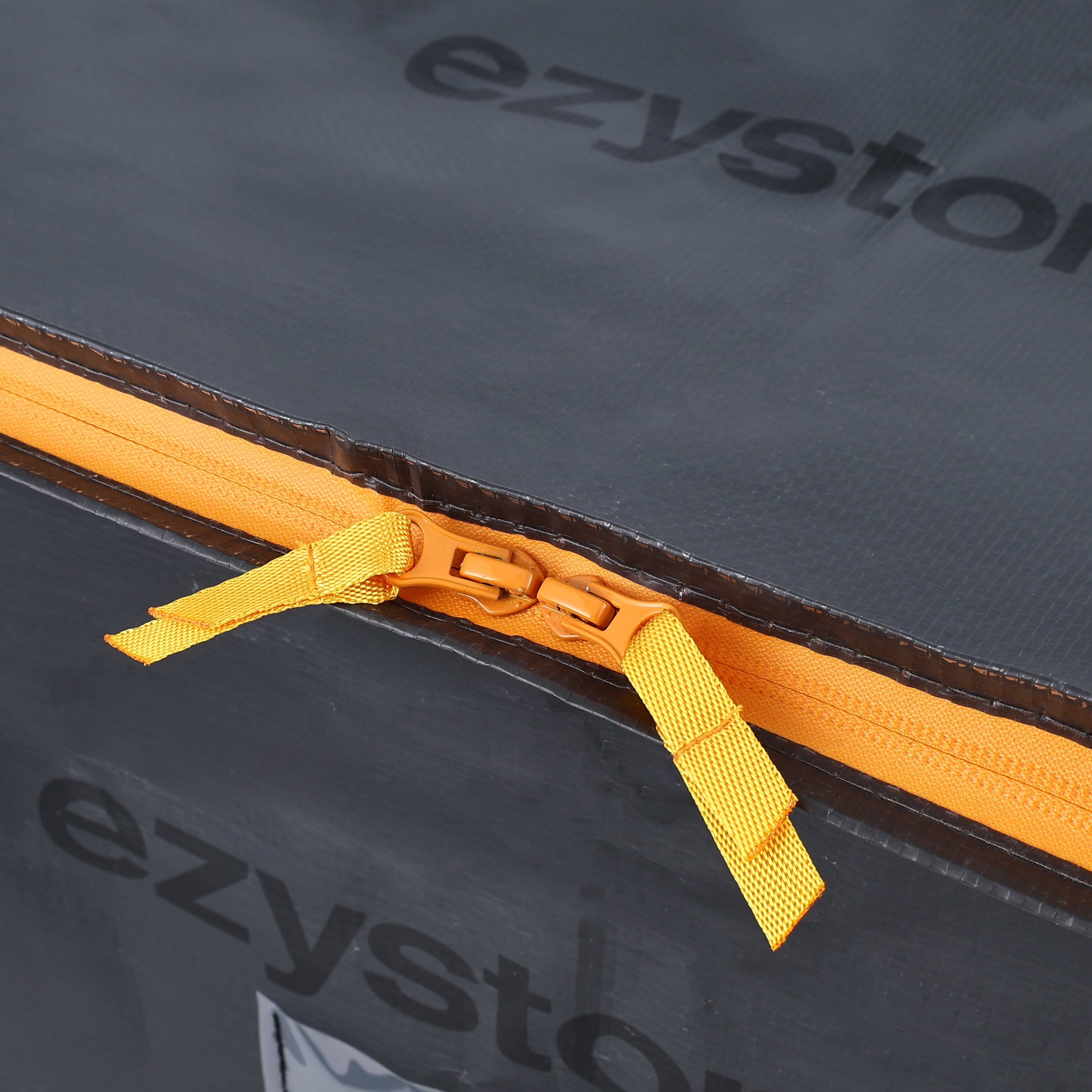 22.1 Gallon, Large, Heavy-Duty Collapsible Utility Storage Bag with Zipper and Reinforced Handles