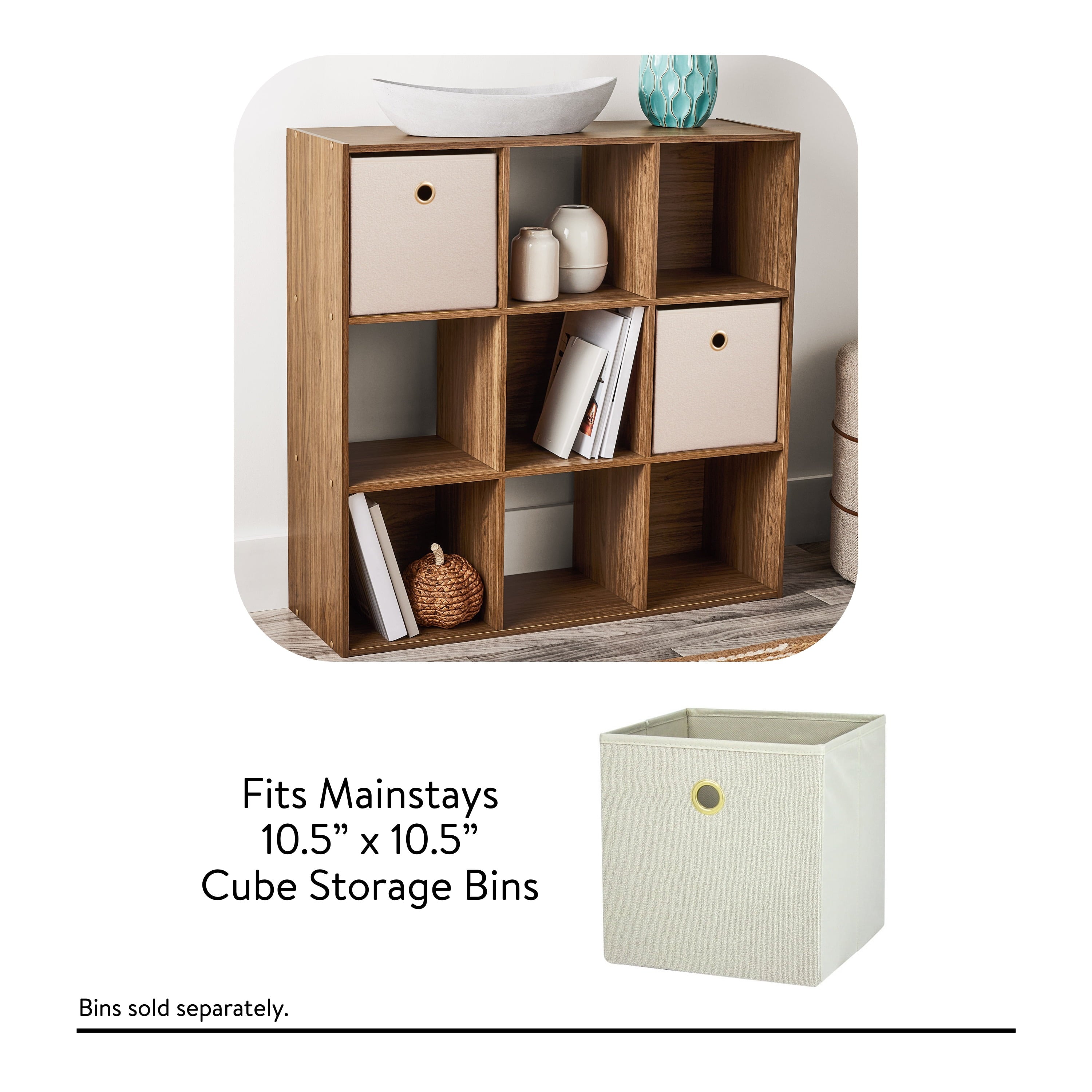 9 Cube Storage Organizer, White