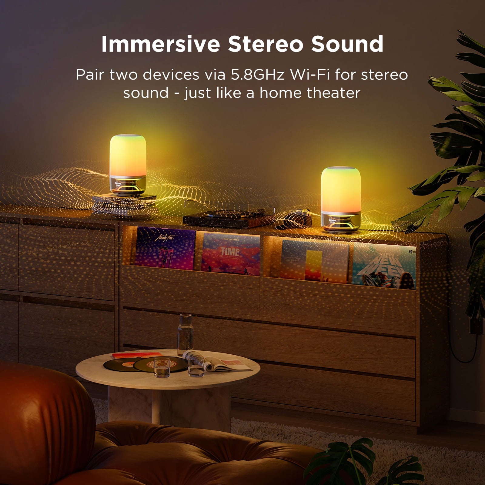 Table Lamp 2 Pro x Sound, Smart Cordless Table Lamp with Speaker, Music-Light Sync, 16 Music Modes &amp; 100+ Scene Modes, Work with Matter, DIY Customized Rechargeable Desk Lamp for Bedroom