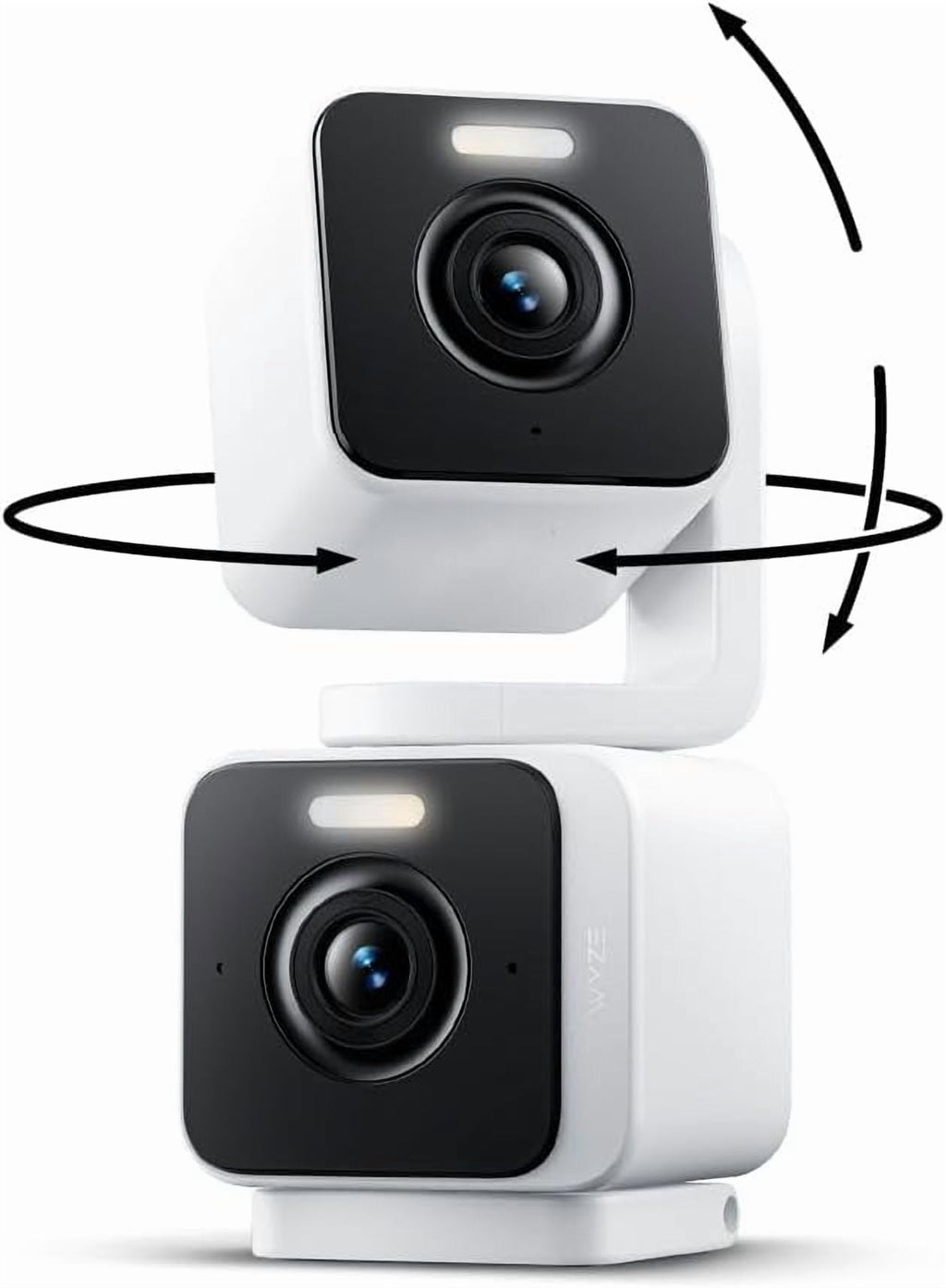 Duo Cam Pan Indoor/Outdoor Smart Security Camera 2K IP65 360° Pan/Tilt with Color Night Vision and Spotlight