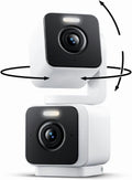 Duo Cam Pan Indoor/Outdoor Smart Security Camera 2K IP65 360° Pan/Tilt with Color Night Vision and Spotlight