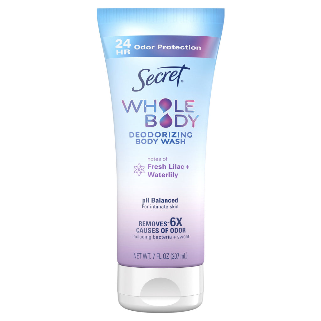Feminine Wash 24 HR Deodorizing Body Wash for Women, Lilac &amp; Waterlily, 7oz