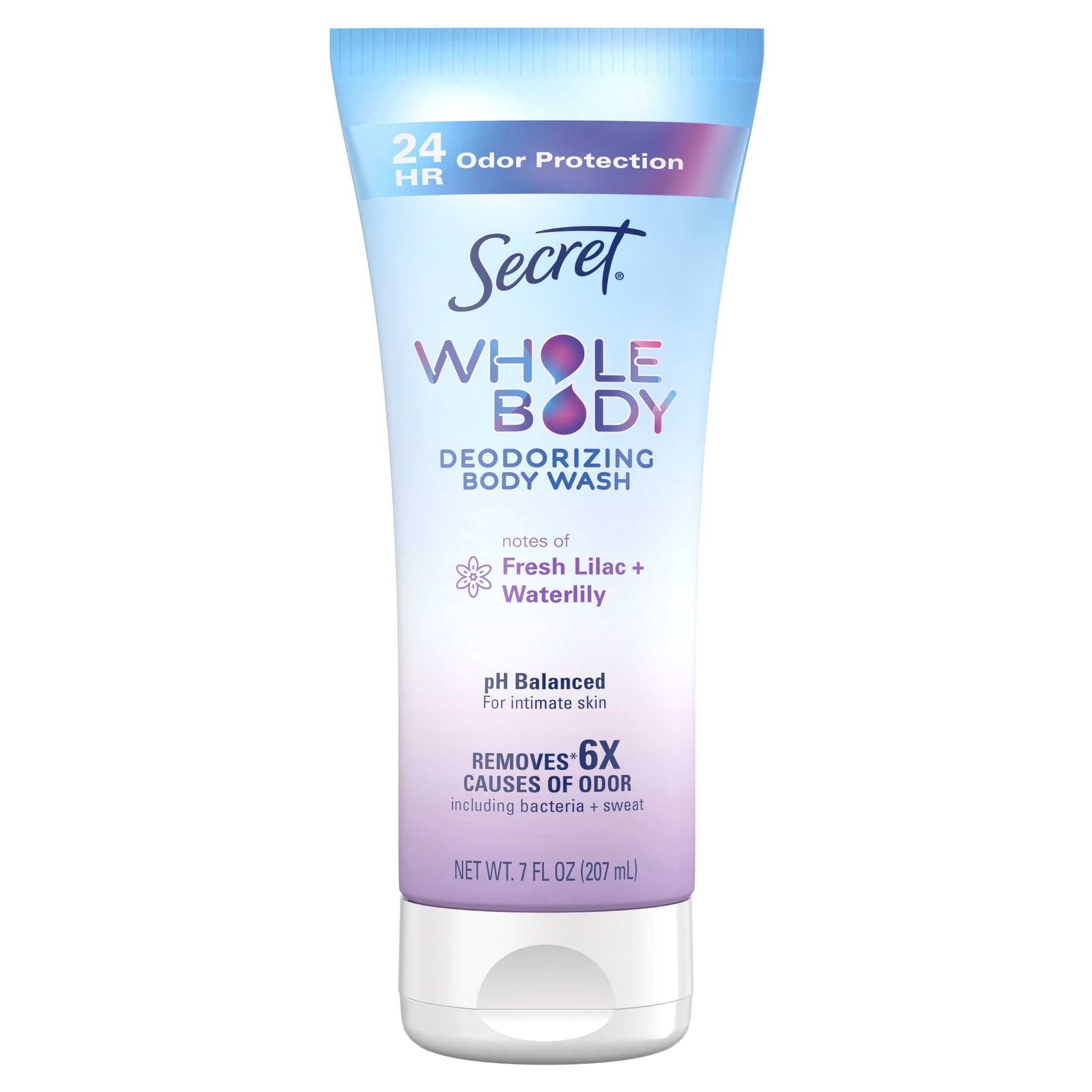 Feminine Wash 24 HR Deodorizing Body Wash for Women, Lilac &amp; Waterlily, 7oz