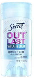 Outlast Antiperspirant &amp; Deodorant Clear Gel, Completely Clean 2.6 oz (Pack of 4)