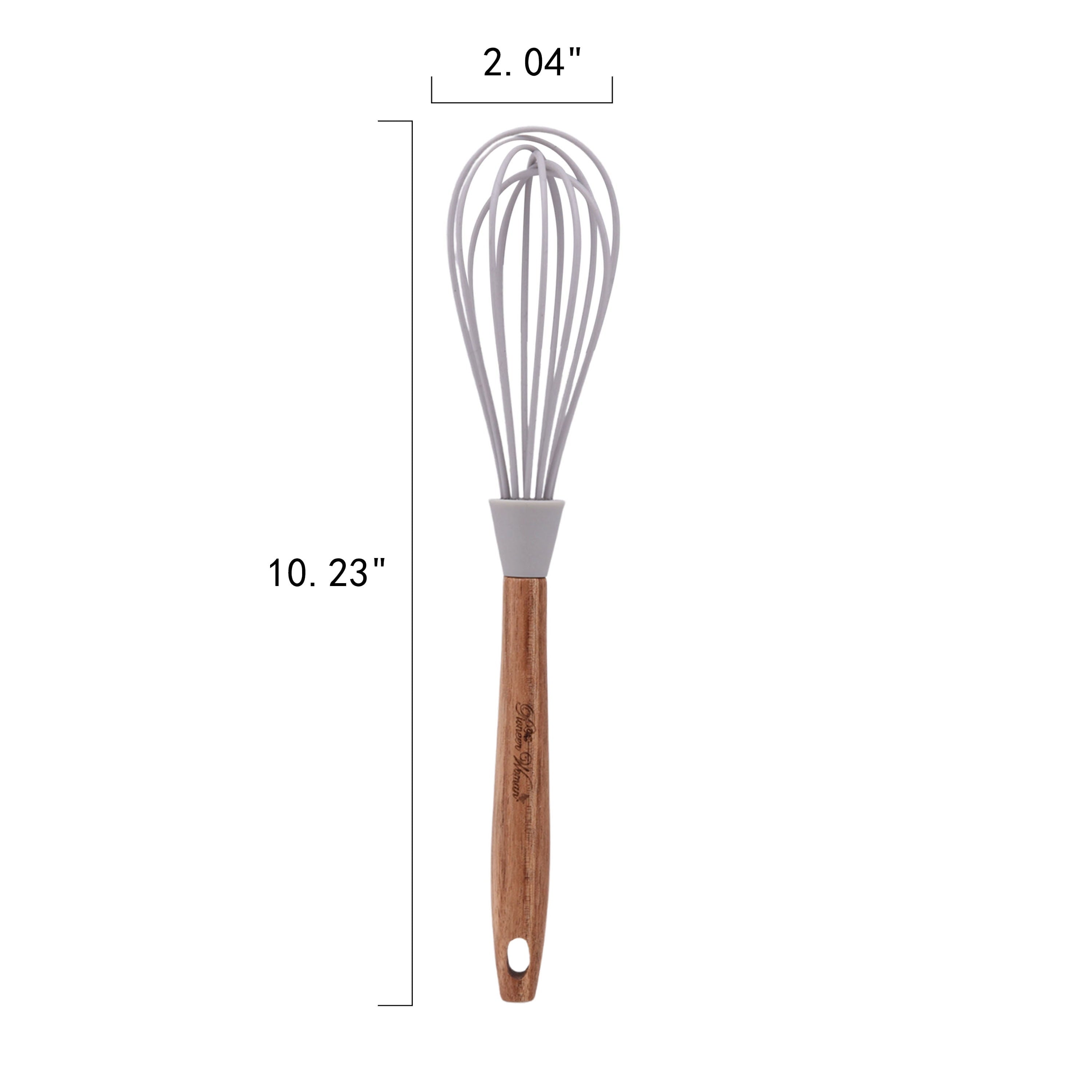 10-Piece Silicone and Acacia Wood Handle Cooking Utensils Set, Blue