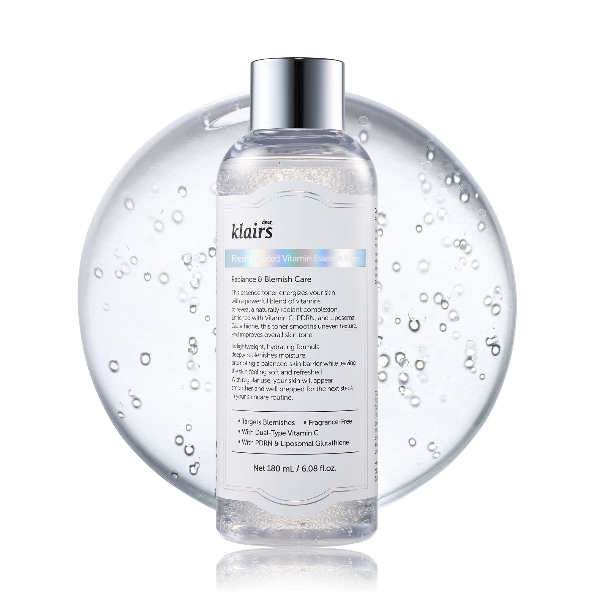 [Dear Klairs] Freshly Juiced Vitamin Essence Toner 6.08 fl oz (180 ml)