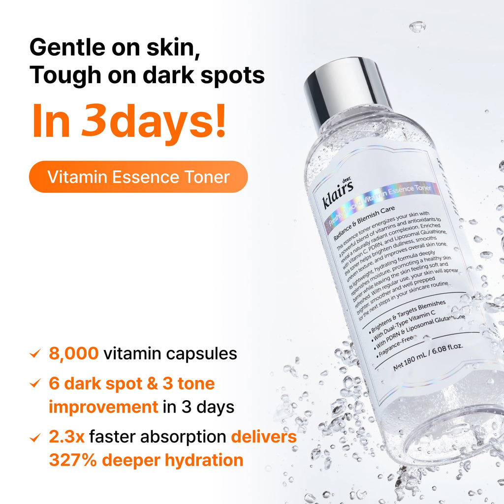 [Dear Klairs] Freshly Juiced Vitamin Essence Toner 6.08 fl oz (180 ml)