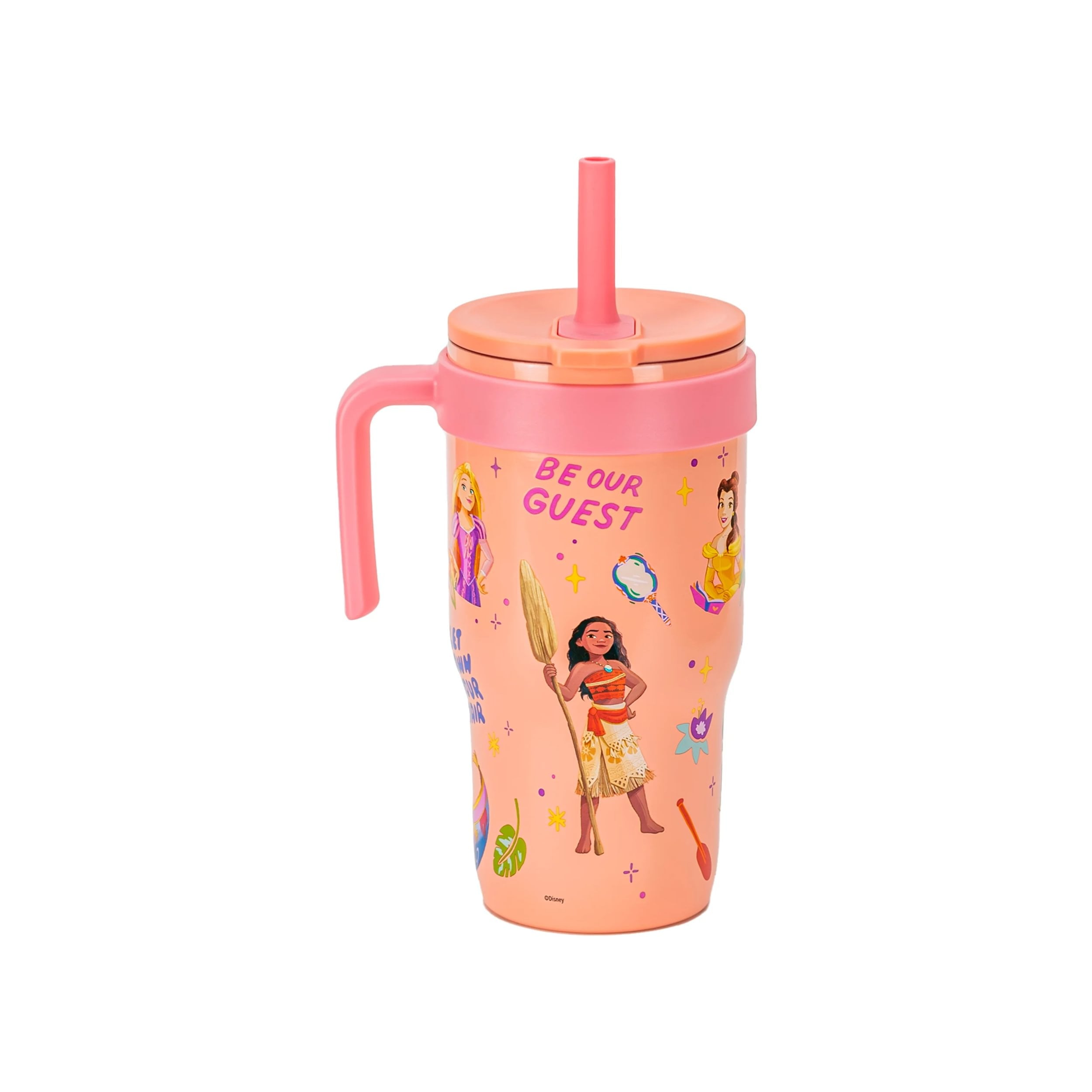 18oz Stitch Kids Straw Handle Tumbler