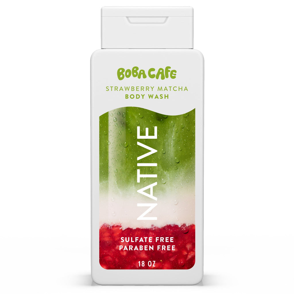 Body Wash, Limited Edition Berry Blossom Tea, Sulfate Free Body Wash for Women &amp; Men, Boba Café, 18 fl oz