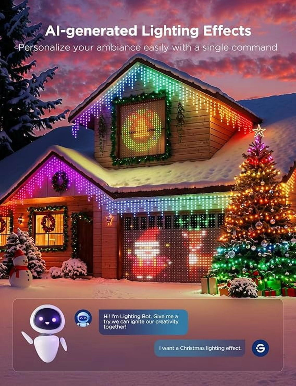 Christmas Lights 2-Green - 99ft (30m)