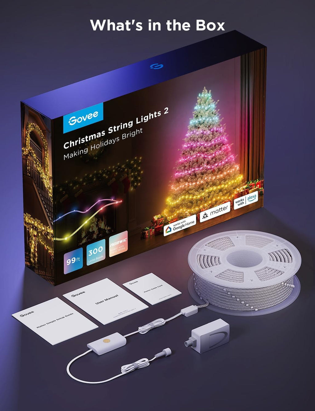 Christmas Lights 2-Green - 99ft (30m)