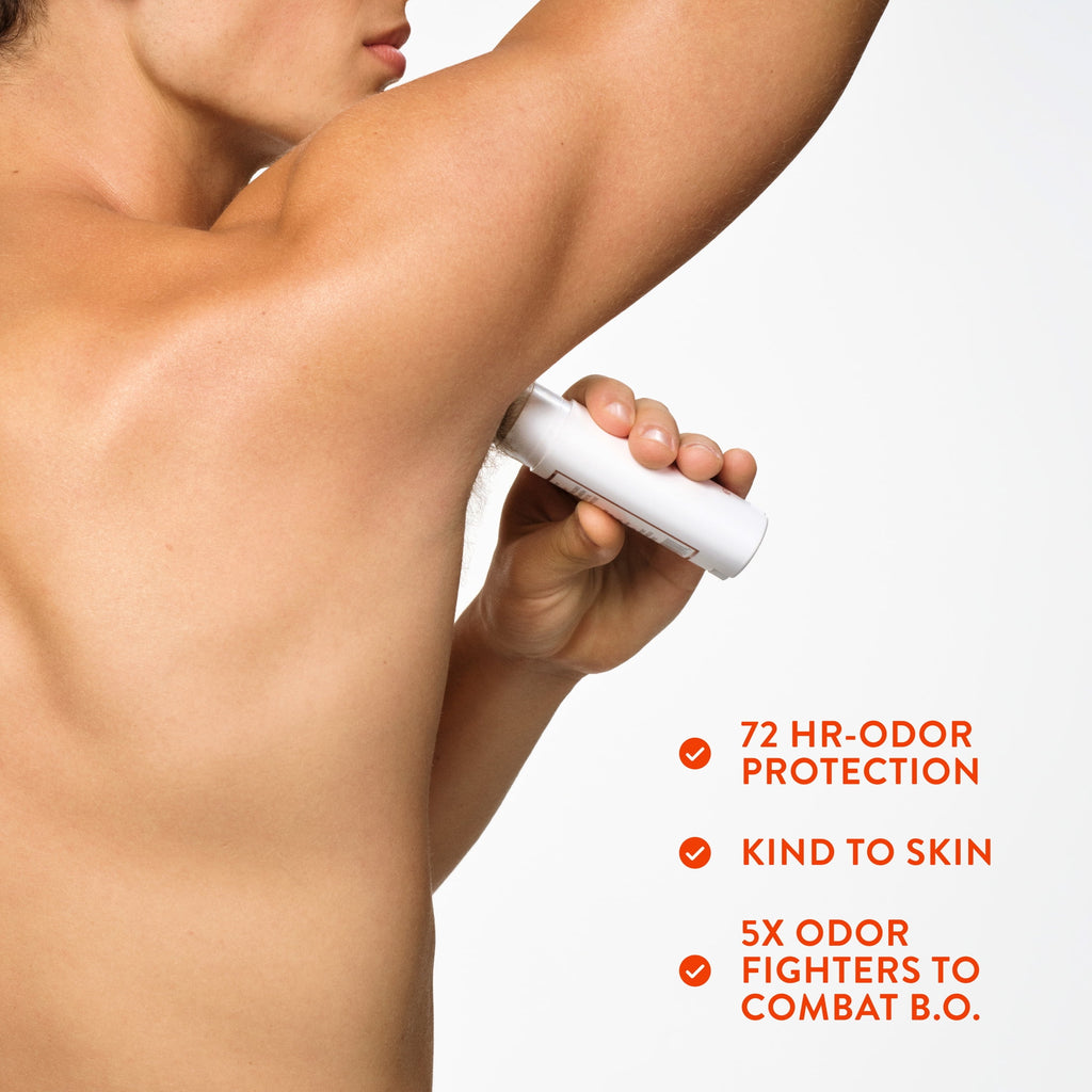 Aluminum Free Deodorant For Men, 72 Hour Solid Deodorant Stick, Citrus &amp; Herbal Musk, 3.1oz