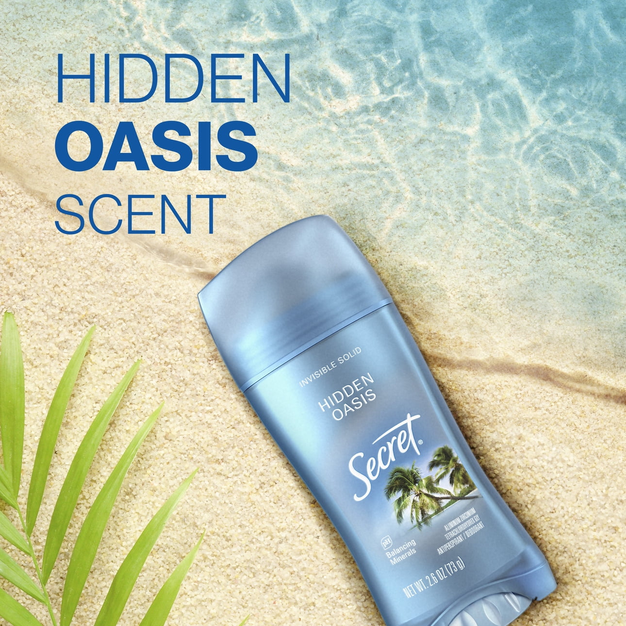 Fresh Invisible Solid Antiperspirant &amp; Deodorant for Women, Hidden Oasis, 2.6oz