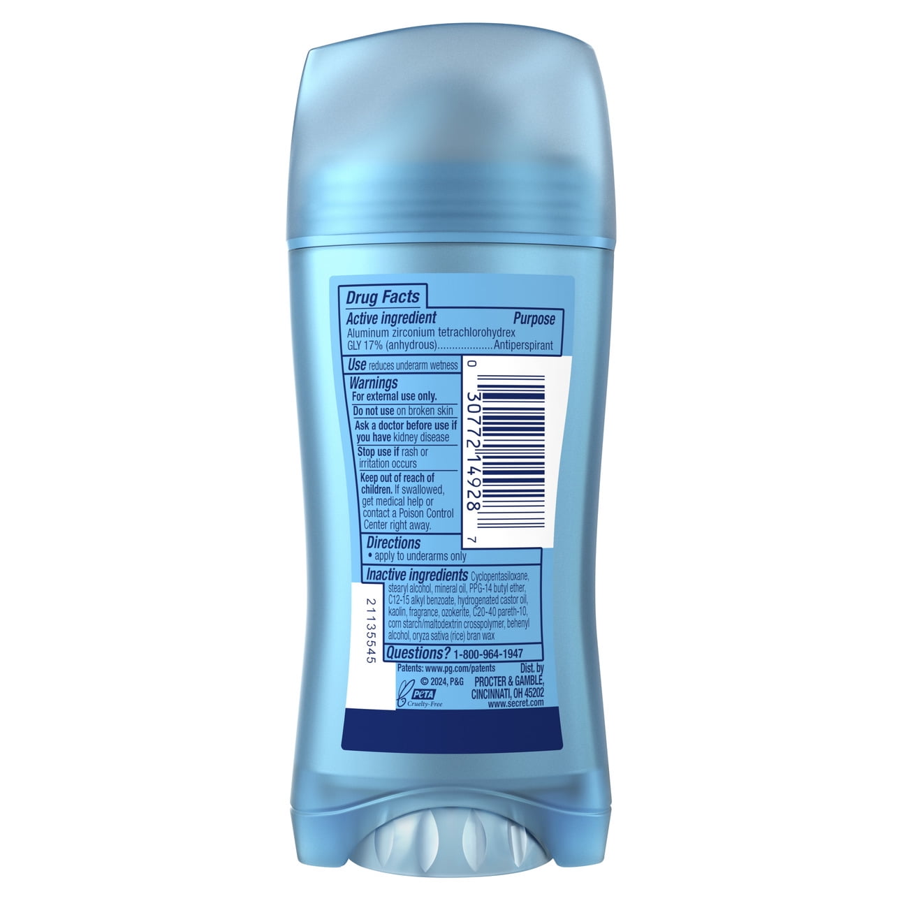 Fresh Invisible Solid Antiperspirant &amp; Deodorant for Women, Hidden Oasis, 2.6oz