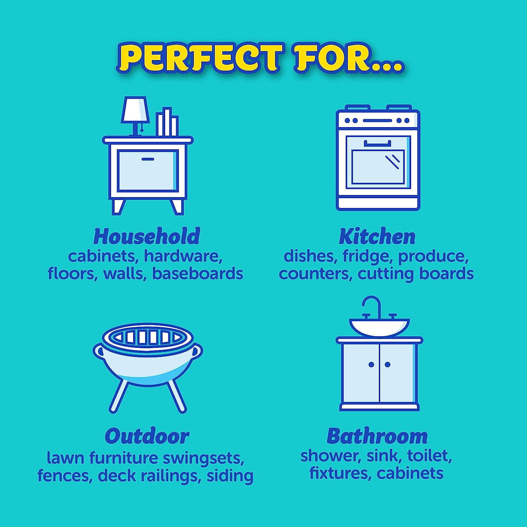 + Scrub Mommy + Cif All Purpose Cleaner, Lemon - A Perfect Kitchen + Bathroom Cleaning Supplies Kit - Temperature Controlled + Dual-Sided Cleaning Sponges and Multipurpose Cleaner Set