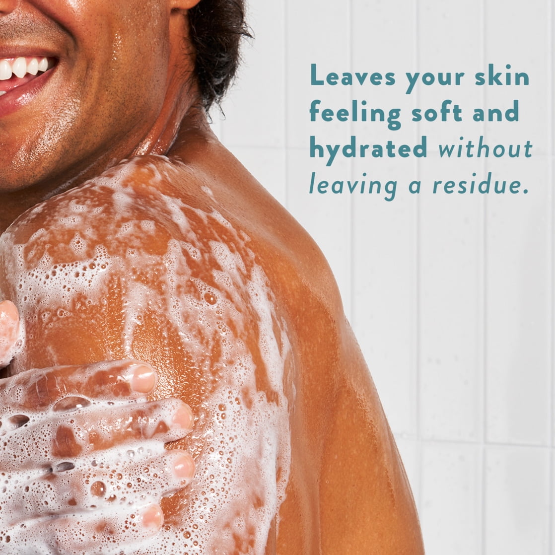 Body Wash, Sea Salt &amp; Cedar, Sulfate Free, Naturally Derived Ingredients, 24hr Freshness, for Women &amp; Men, 18 fl oz