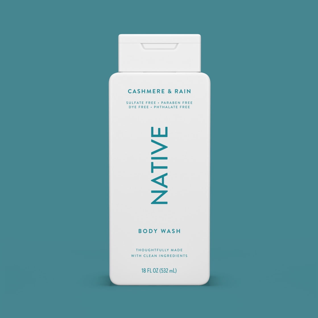 Body Wash, Sea Salt &amp; Cedar, Sulfate Free, Naturally Derived Ingredients, 24hr Freshness, for Women &amp; Men, 18 fl oz