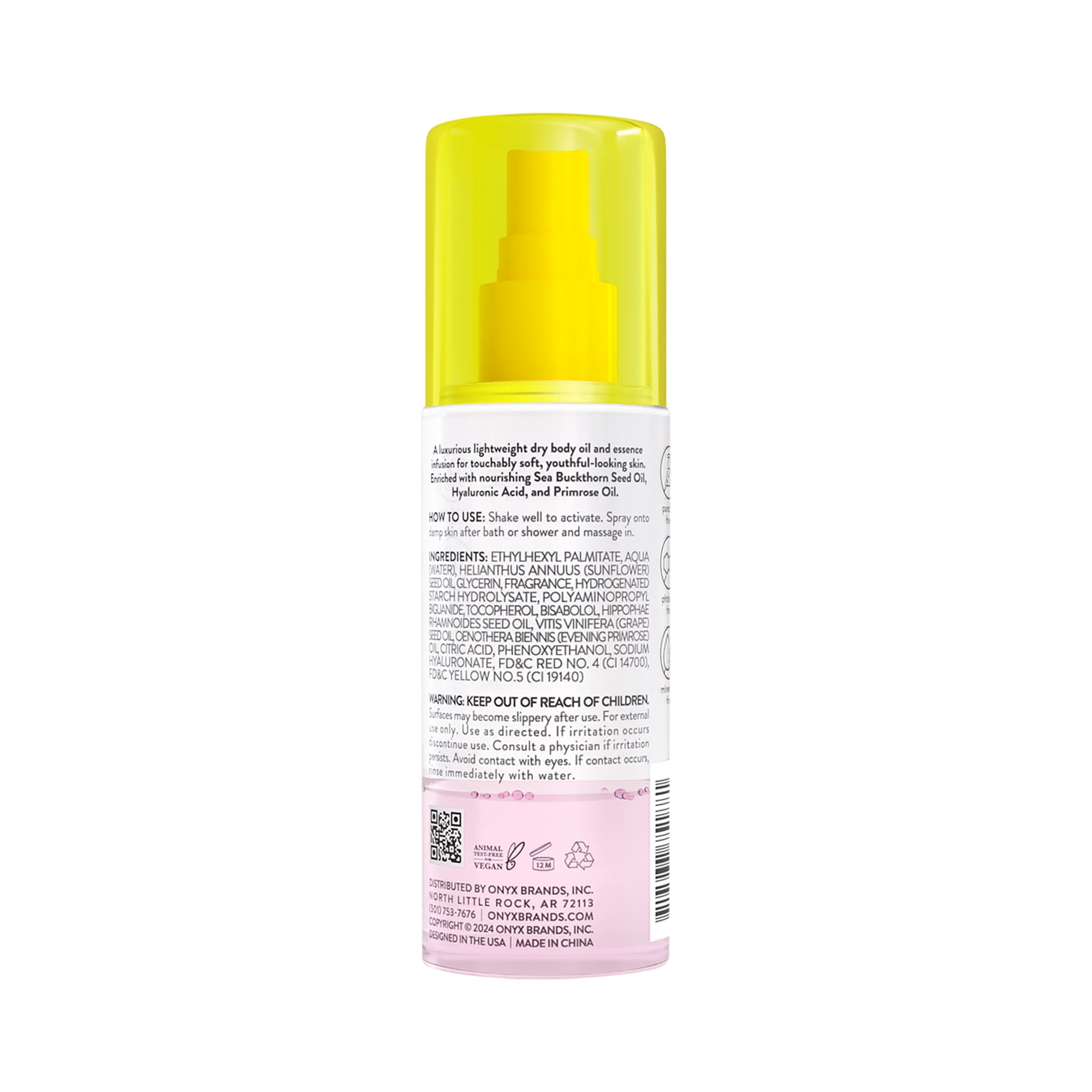Professional Hydrating Dry Body Oil &amp; Essence Duo, Rose Petals, 3.7 fl oz