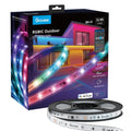 32.8ft RGBIC Outdoor LED Strip Light with Warm and Cold White, WiFi Smart Lights Outdoor, IP65 Waterproof, Work with Alexa and Google Assistant, Remote Control