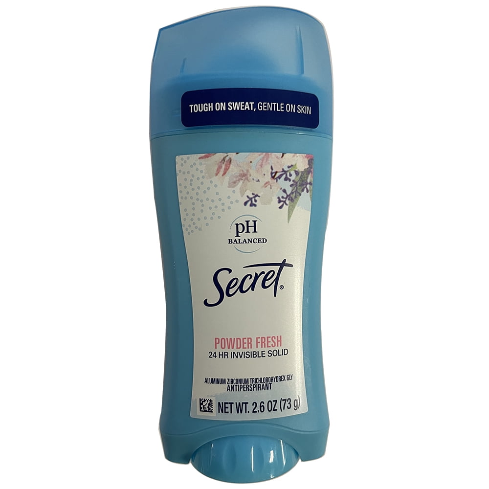 Pack of (6) Secret Anti-Perspirant Invisible Solid, Powder Fresh, 2.6 Oz,