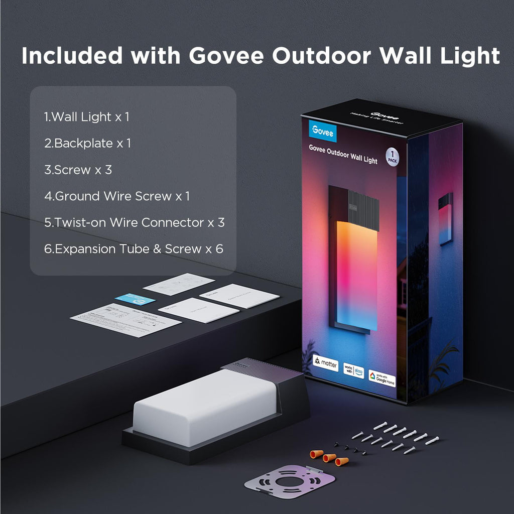 Smart Technology Capable LED Outdoor Corded Electric Wall Lights