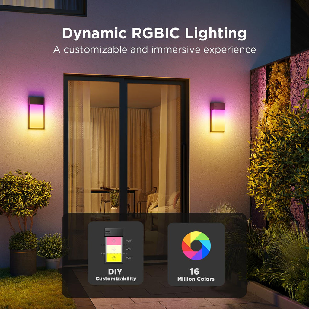 Smart Technology Capable LED Outdoor Corded Electric Wall Lights