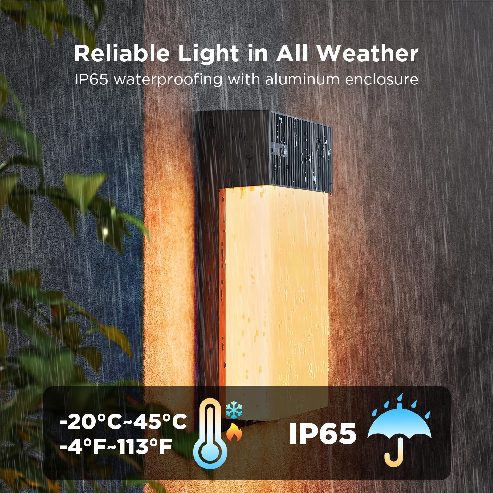 Smart Technology Capable LED Outdoor Corded Electric Wall Lights