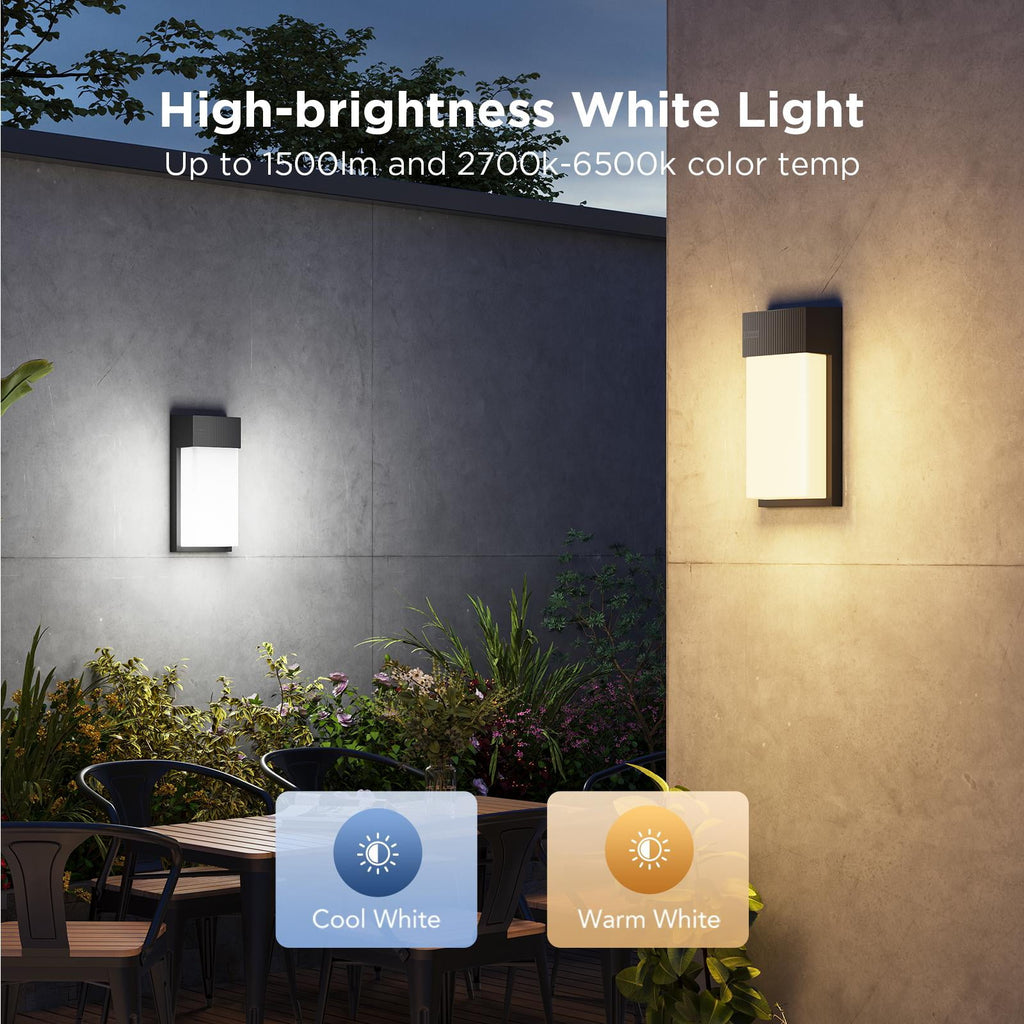 Smart Technology Capable LED Outdoor Corded Electric Wall Lights