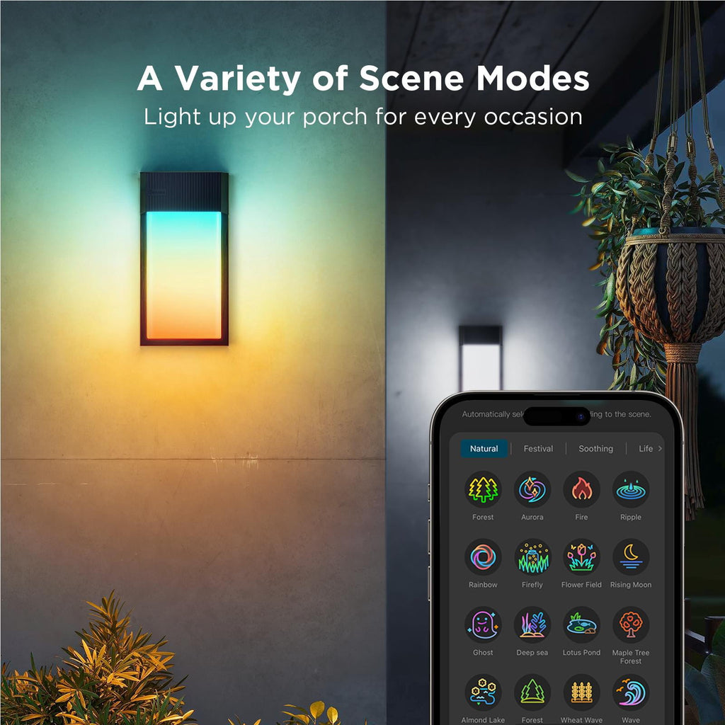 Smart Technology Capable LED Outdoor Corded Electric Wall Lights