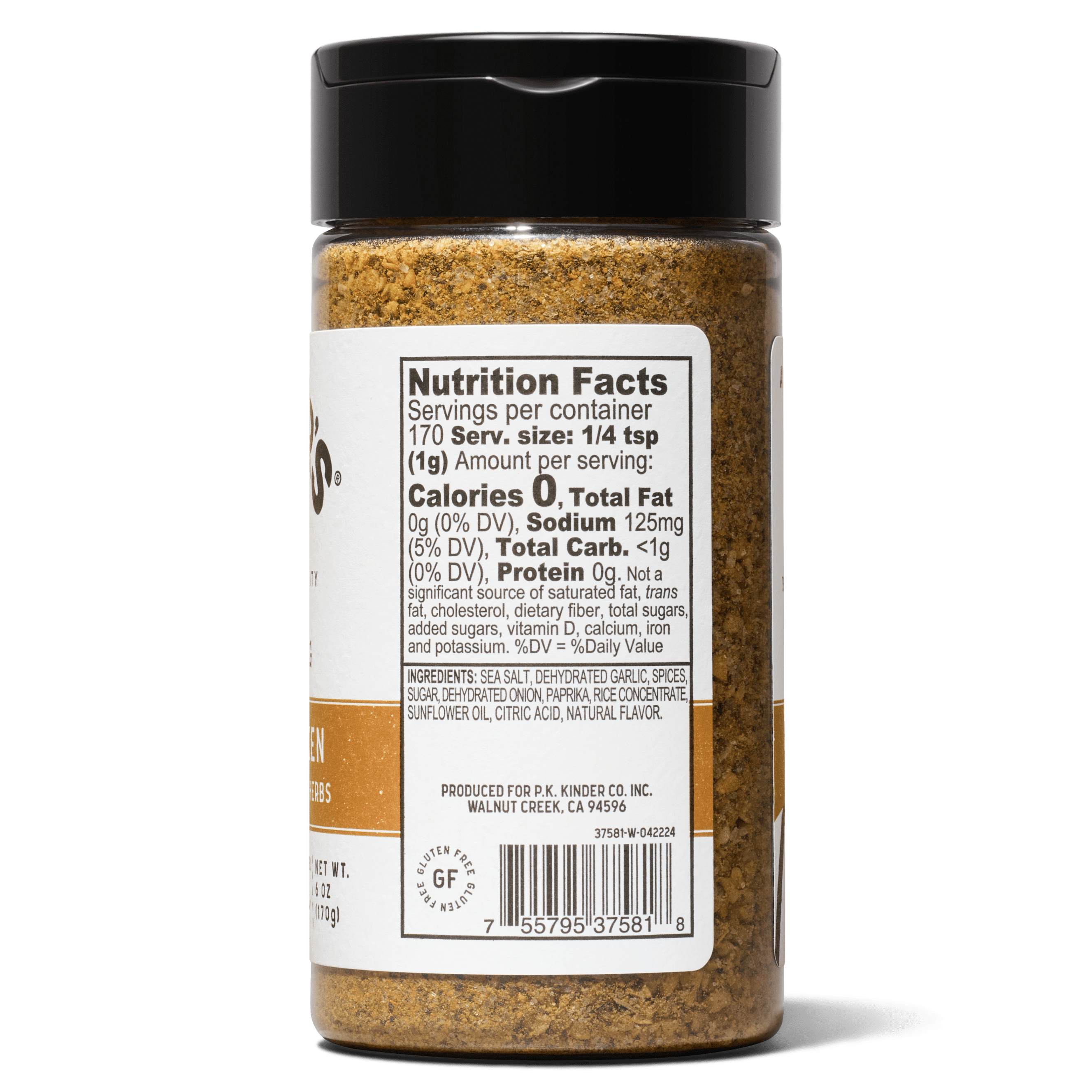 Grilled Chicken Seasoning Blend with Garlic, Sea Salt, and Herbs, 6 oz