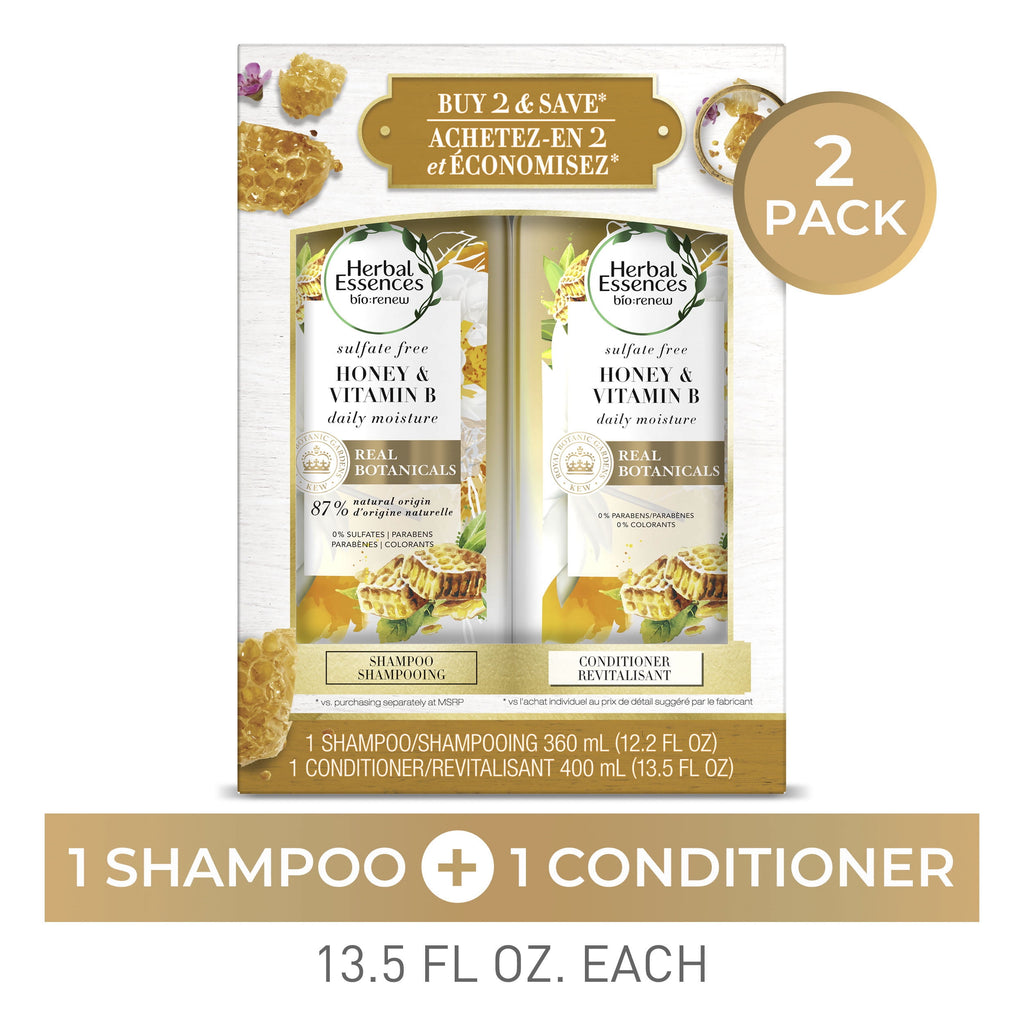 Bio:Renew Honey Shampoo Conditioner Set, 12-13.5 oz
