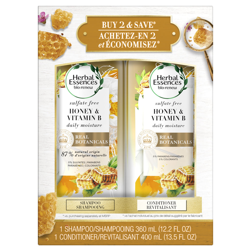 Bio:Renew Honey Shampoo Conditioner Set, 12-13.5 oz