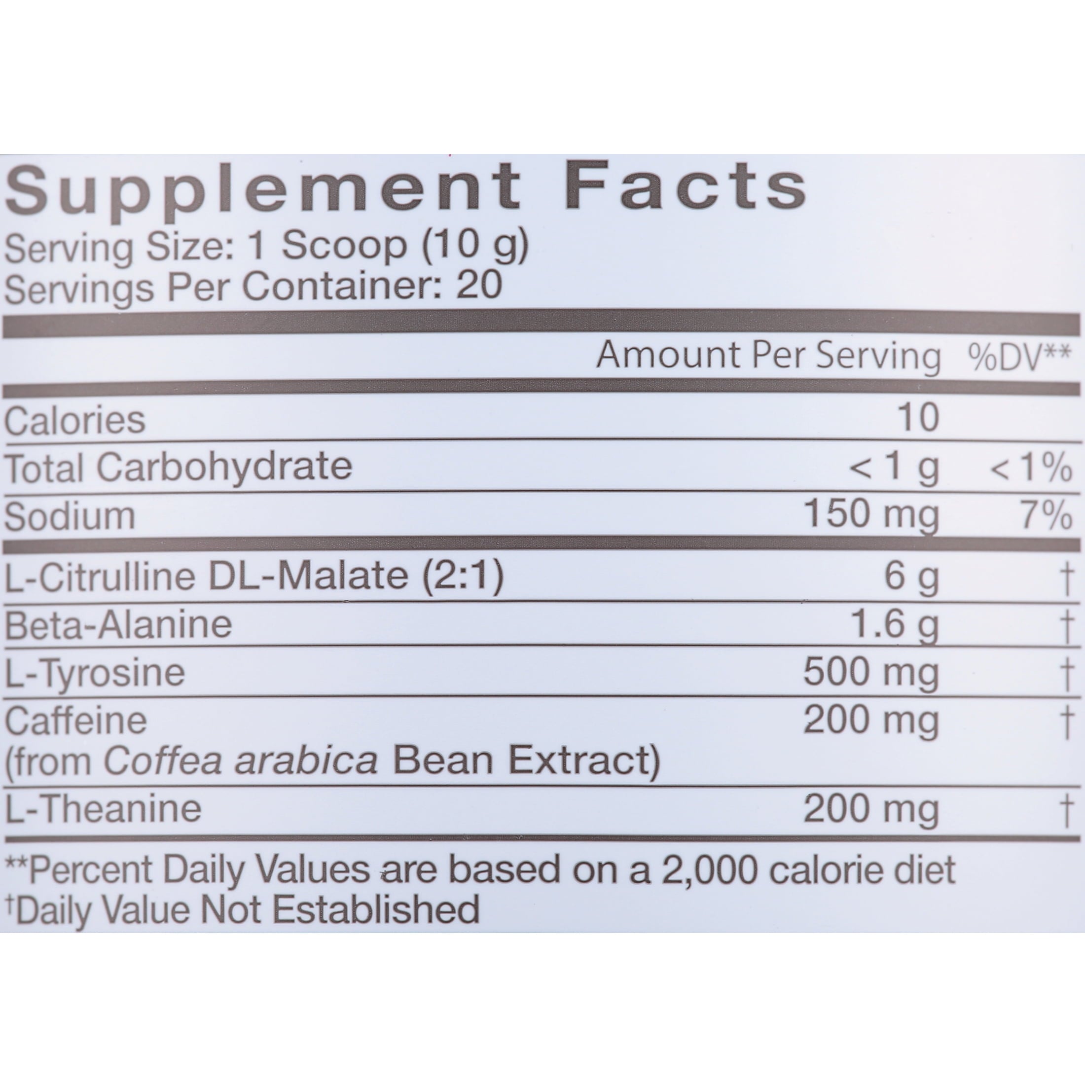 Pre-workout Powder, Cosmic Stardust, 20 Servings, 200mg Caffeine