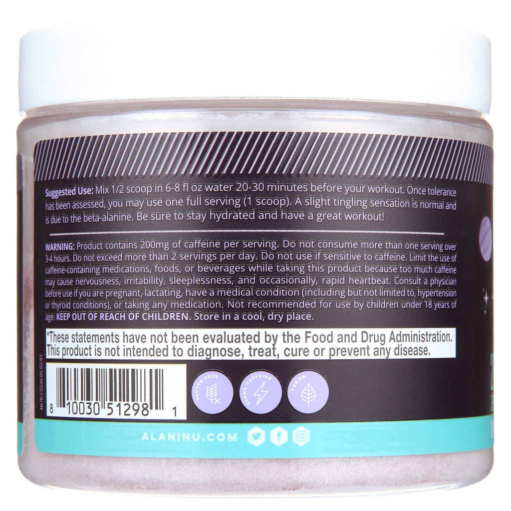 Pre-workout Powder, Cosmic Stardust, 20 Servings, 200mg Caffeine