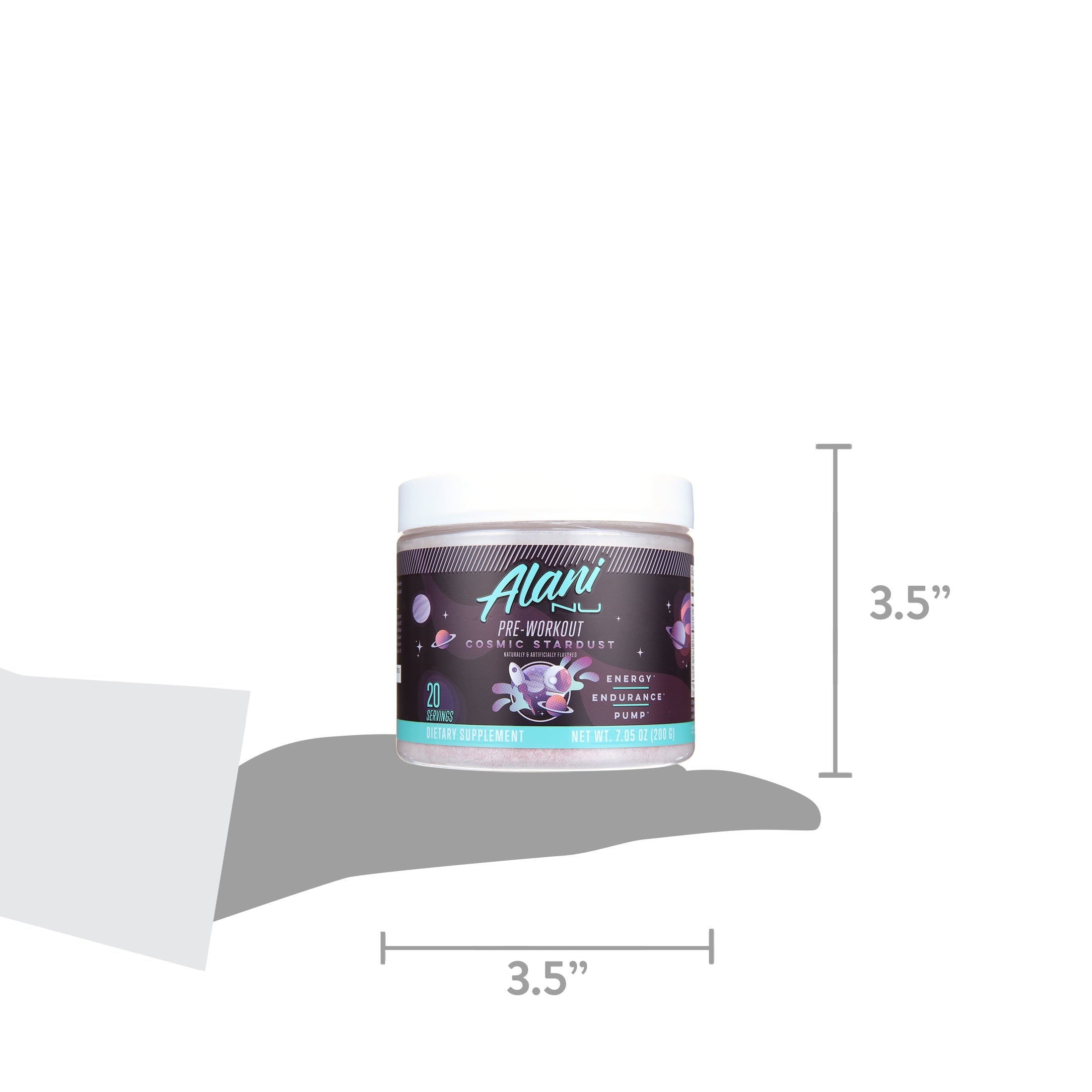 Pre-workout Powder, Cosmic Stardust, 20 Servings, 200mg Caffeine