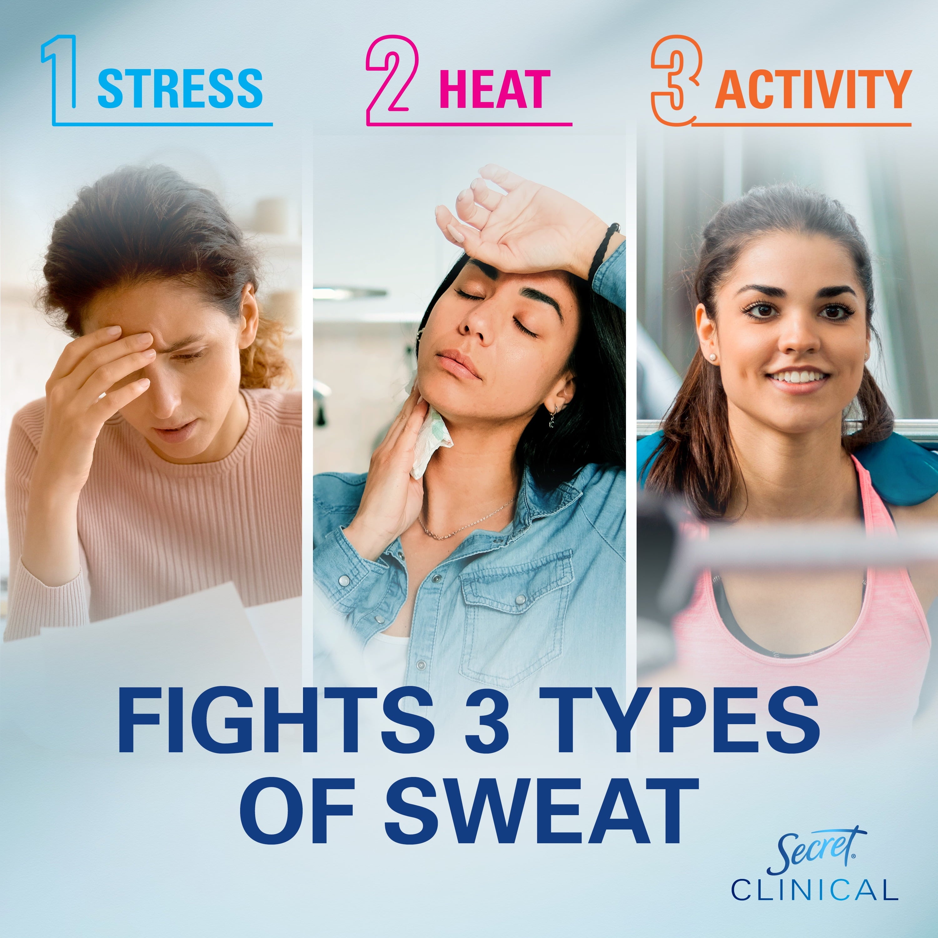 Clinical Strength Dry Spray Antiperspirant &amp; Deodorant for Women, Stress Response Scent, 3.8oz
