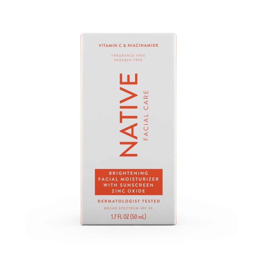 Sulfate-Free Brightening Facial Moisturizer with Vitamin C &amp; B3, SPF 30, 1.7 fl oz