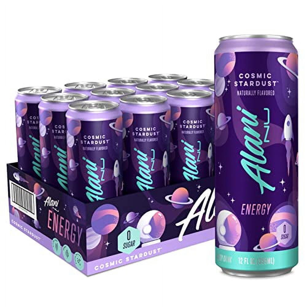 Sugar-Free Energy Drink, Pre-Workout Performance, Cosmic Stardust, 12 oz Cans (Pack of 12)