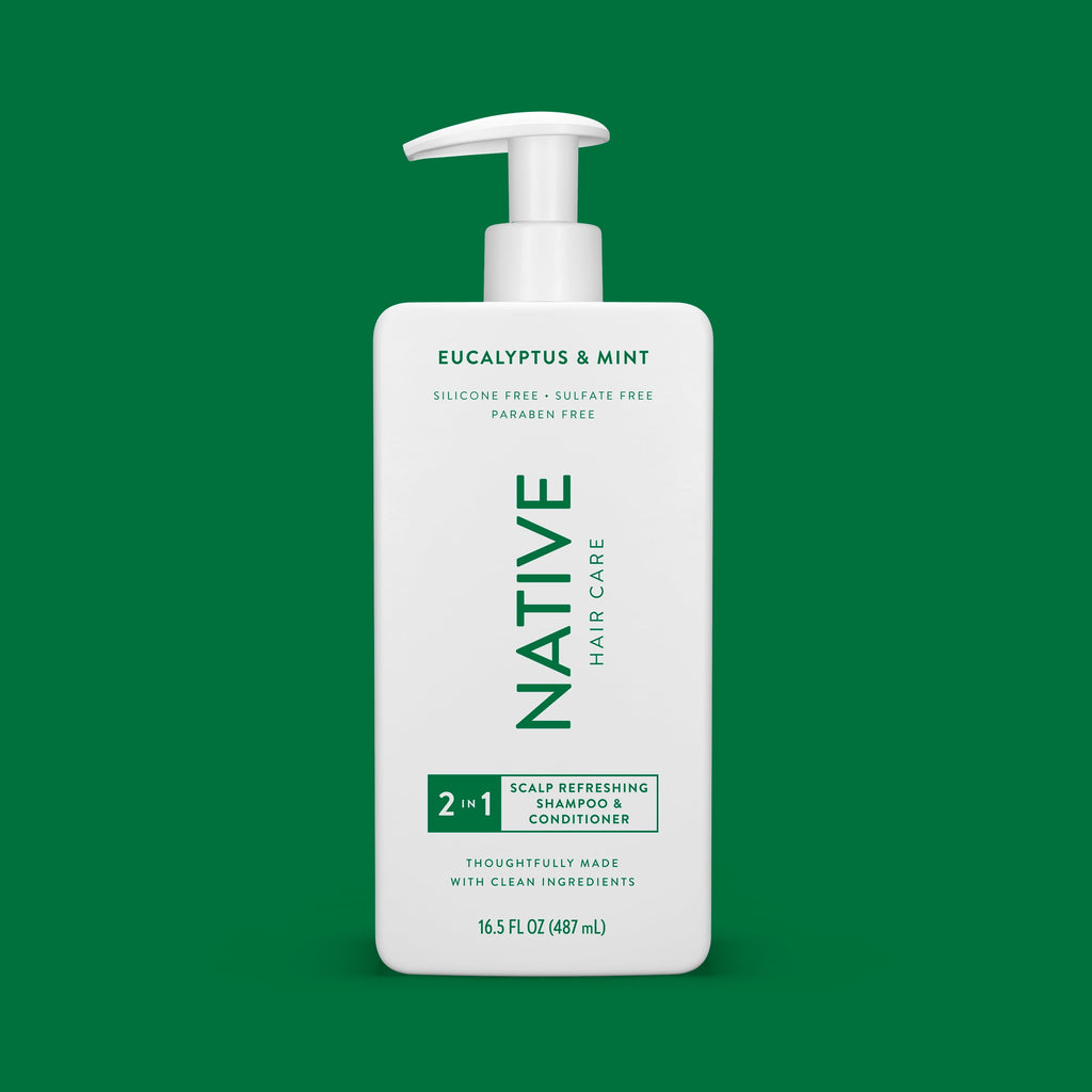 Scalp Refreshing 2 in 1 Shampoo and Conditioner Eucalyptus Mint Sulfate &amp; Paraben Free 16.5 fl oz