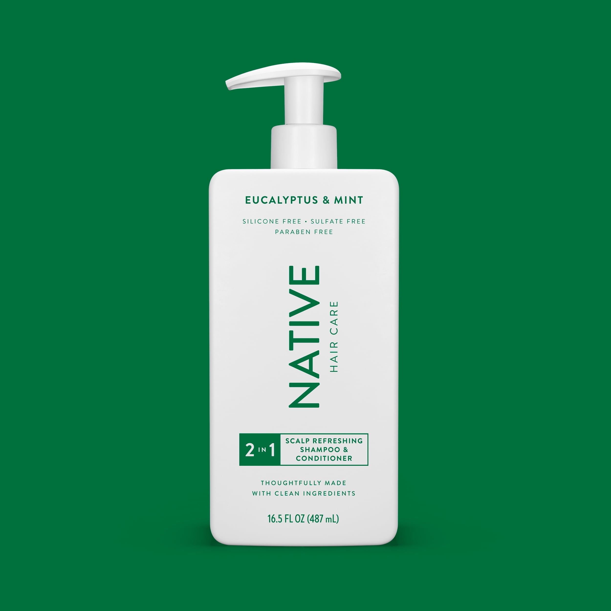Scalp Refreshing 2 in 1 Shampoo and Conditioner Eucalyptus Mint Sulfate &amp; Paraben Free 16.5 fl oz
