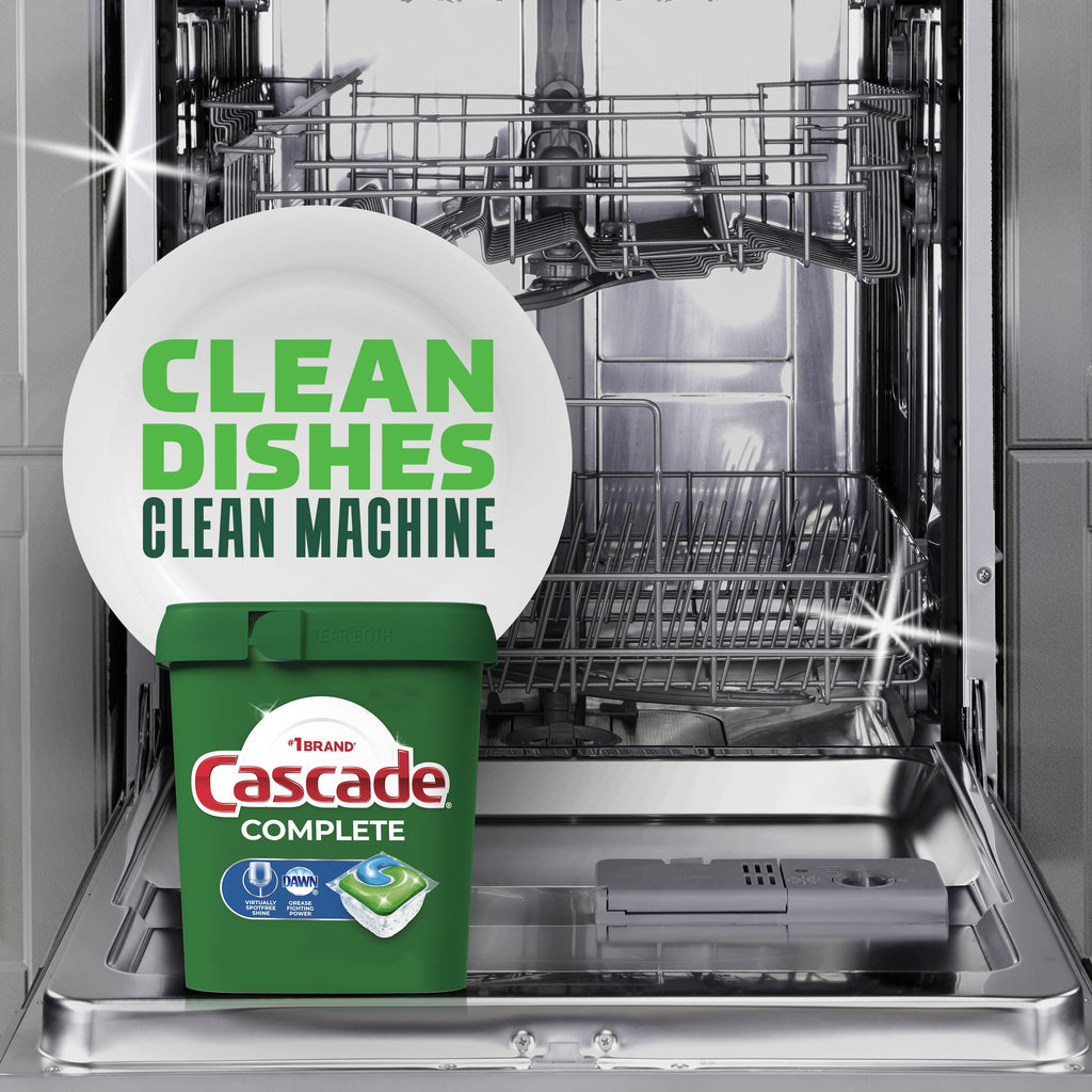 Complete Dishwasher Pods, Dishwasher Detergent, Dish Detergent Soap, Lemon, 55 Count