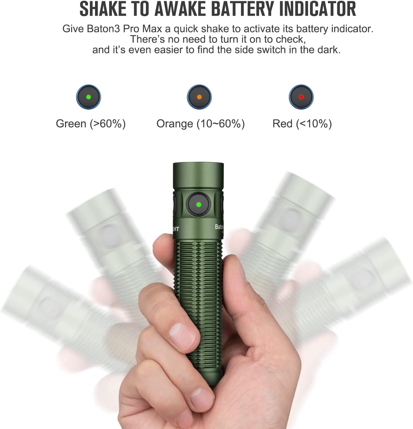 Baton 3 Pro Max 2500 Lumen Rechargeable EDC Flashlight