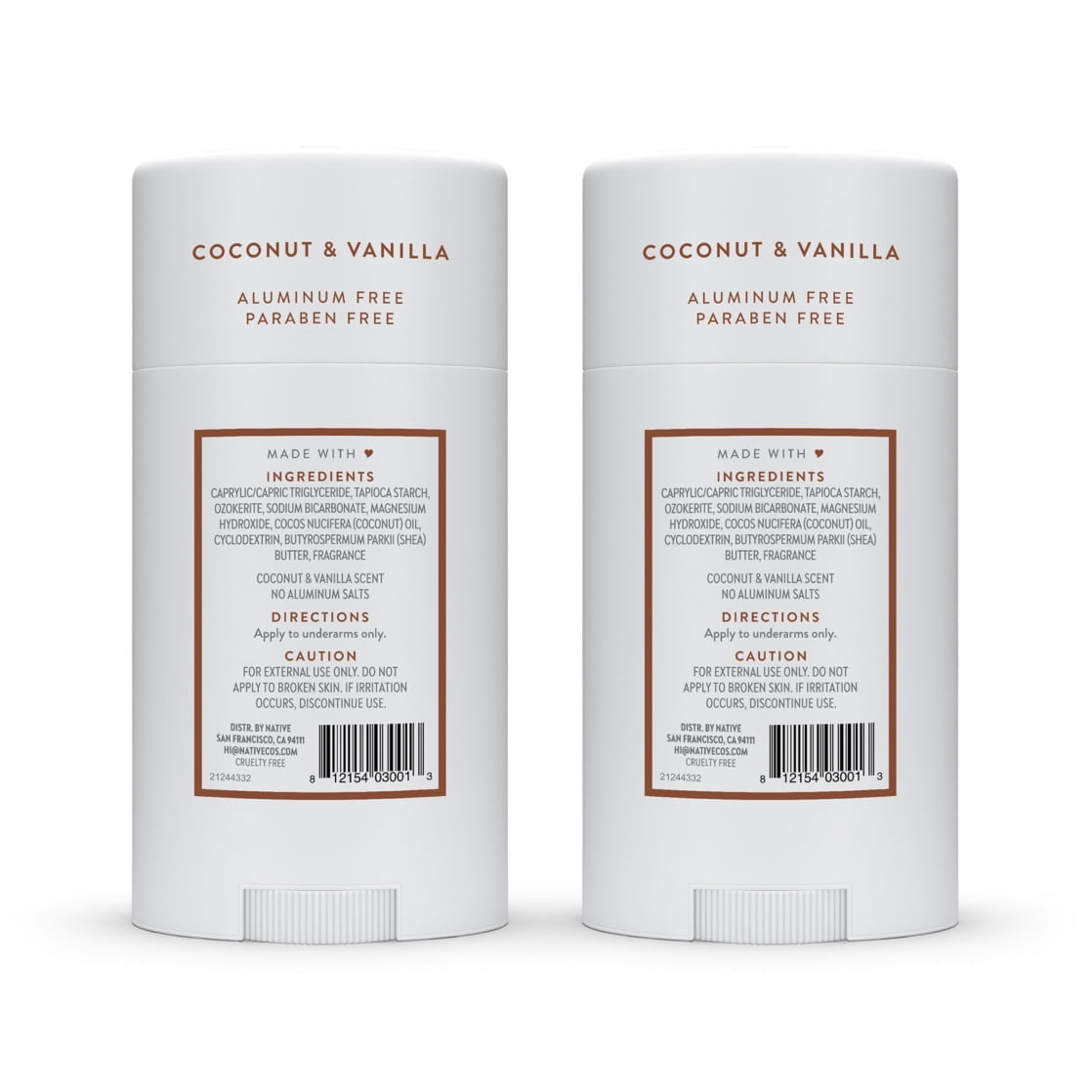 Coconut &amp; Vanilla Twin Pack 2x 2.3 oz