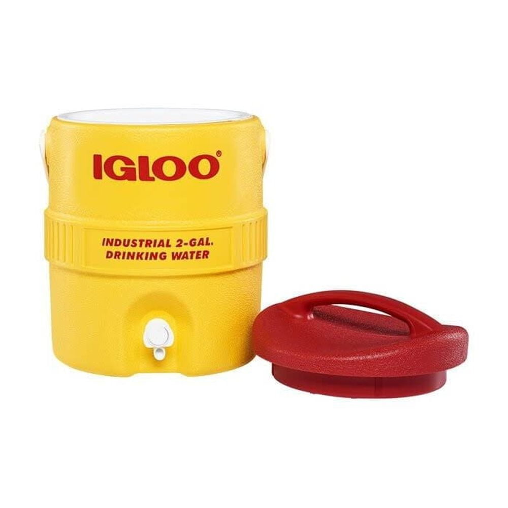Industrial Red/Yellow 3 gal Water Cooler