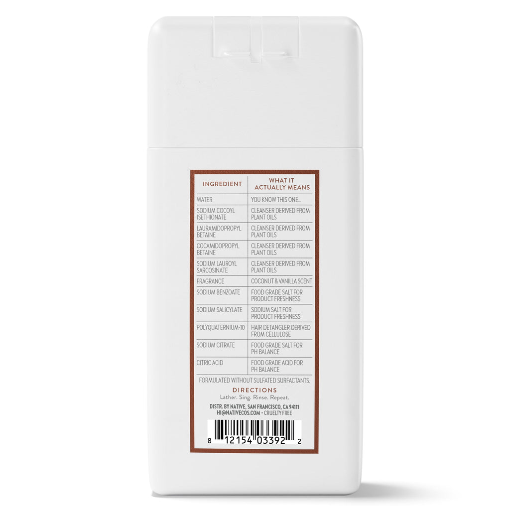 Moisturizing Shampoo Mini Coconut and Vanilla 3 fl oz