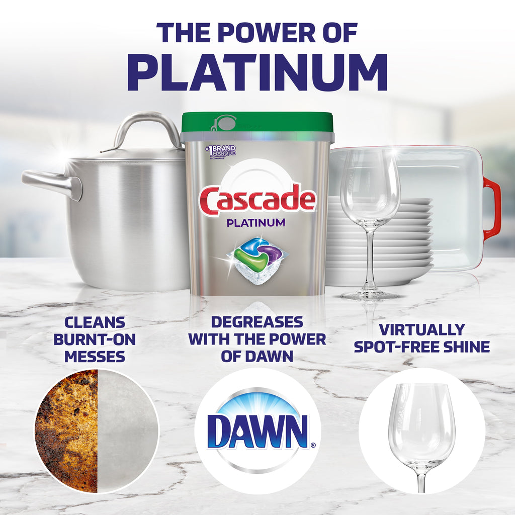 Platinum ActionPacs + Oxi, Dishwasher Detergent, Fresh Scent, 14 Ct