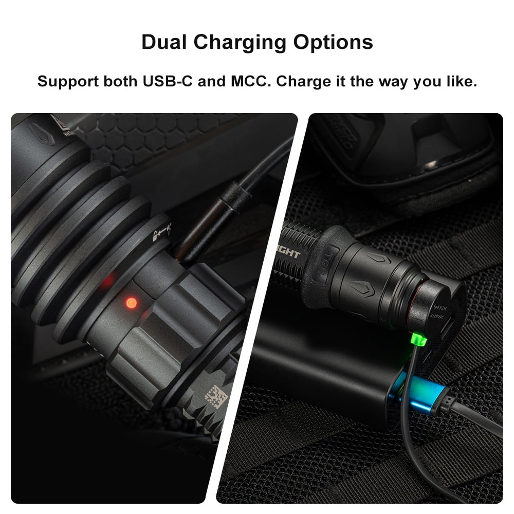 Warrior X 4 Flat Dark Earth USB-C/MCC Rechargeable Flashlight, 2600 Lumens